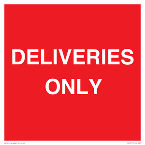 DELIVERIES ONLY